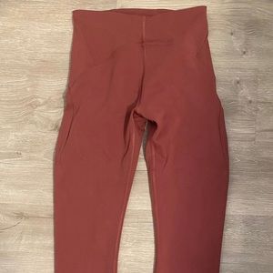 Lululemon InStill High-Rise 25” Smokey red size 4